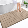 OLANLY Memory Foam Large Bath Mat 59x34, Super Soft Absorbent Bathroom Rugs by OLANLY
