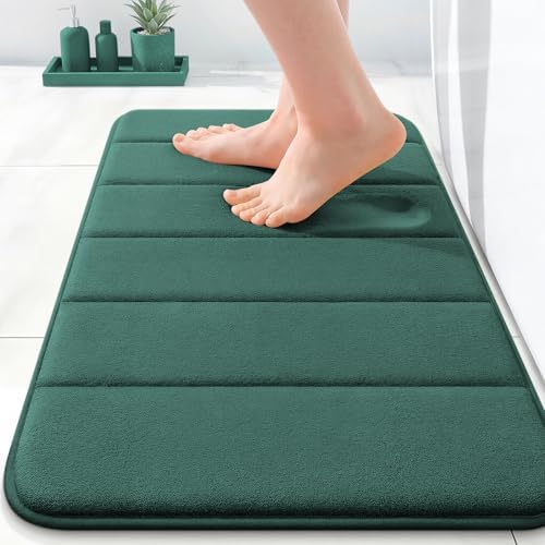 OLANLY Memory Foam Bath Mat 24x16, Super Soft and Absorbent Bathroom Rugs by OLANLY