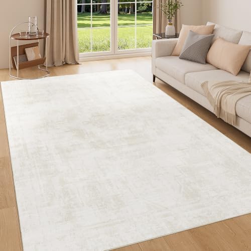 DUKINO 5x7 Area Rug for Living Room, Washable Abstract Rug Non Slip by DUKINO