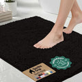 GORILLA GRIP Bath Rug Mat for Bathroom, Absorbent Chenille, 70x24 Black by GorillaGrip
