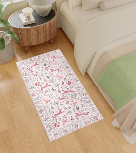 DUKINO 2x4 Rug for Entryway, Animal Washable Runner Rug for Kitchen - Image 4