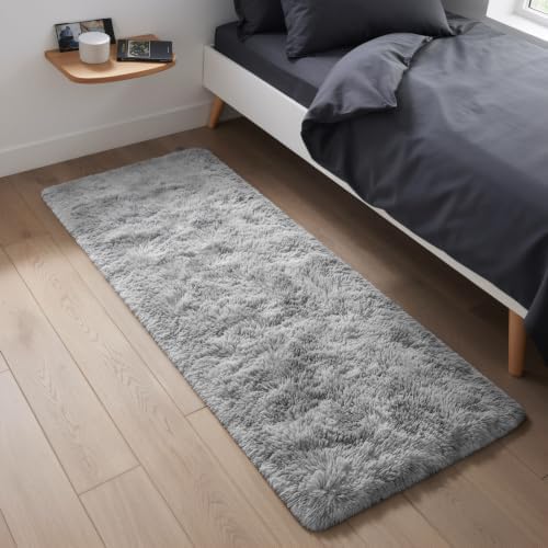 Deehoo 2x5 Runner Rug for Bedroom Kitchen Entryway, Light Grey - Image 3