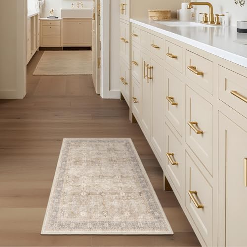 Beige Entryway Rug Indoor, 2x3 Small Door Rugs - Image 4