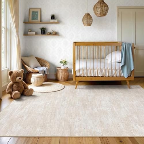 Garvee 5x7 Solid Color Washable Rug - Image 2