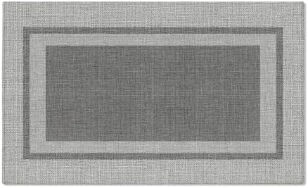 Artoid Mode Grey Absorbent Rectangle Non-Skid Doormat, Home Mats Non Slip by ArtoidMode