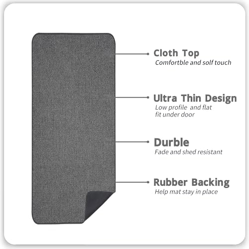 Bosap Bath Mat, Ultra Thin Bathroom Runner Rugs, Large Bath Mats - Image 2