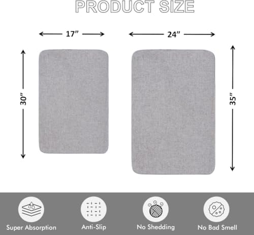Ultra Thin Indoor Door Mat, 1/10 in Thin Door Mats - Image 2