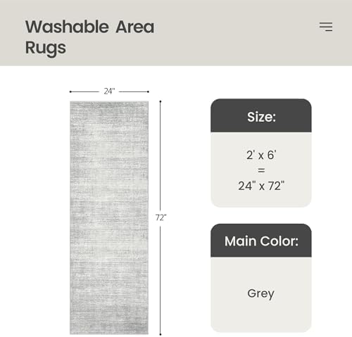 Valenrug 2x6 Runner Rug Non Slip, Washable Rug Runners - Image 2