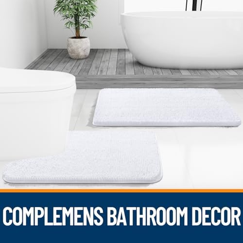 OLANLY Bathroom Rugs 32x20, Extra Soft Absorbent Chenille Bath Rugs - Image 7