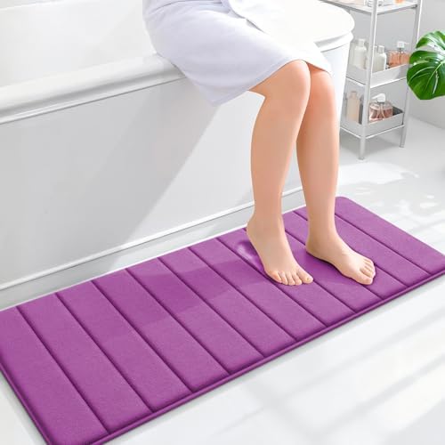 OLANLY Memory Foam Long Bathroom Rugs Runner 47x17, Super Soft Absorbent by OLANLY