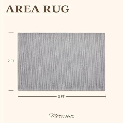 MatEssenz Entryway Rug 2' x 3', Washable Indoor Door Mat, Non Slip Low Profile - Image 2