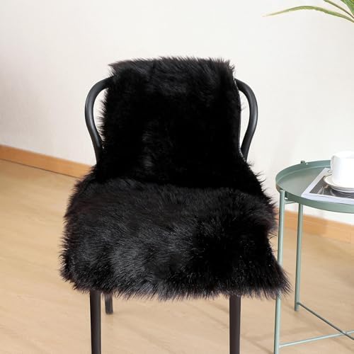 linmopm Faux Fur Sheepskin Rug, 2x3 ft - Image 2