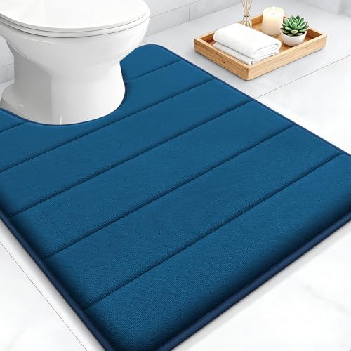 OLANLY Memory Foam Toilet Rugs U Shaped 24x20, Super Soft and Absorbent by OLANLY