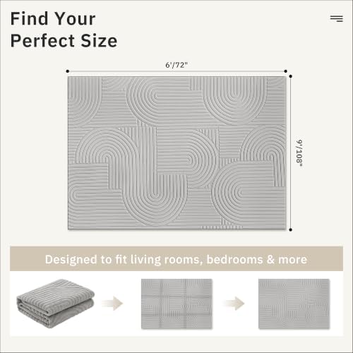 Soalmost 6x9 Washable Area Rug - Image 2