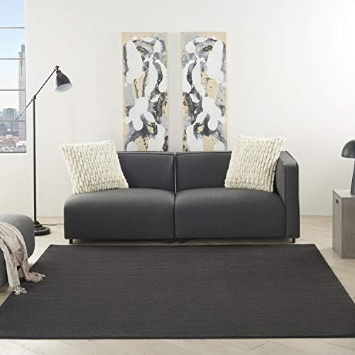 Nourison Home Nourison Essentials Black 5' x Square Area Rug - Image 3