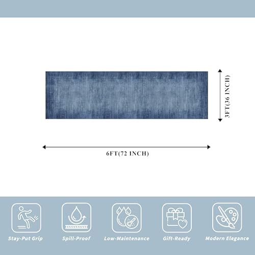 2x6ft Non-Slip Washable Kitchen Rug - Image 2