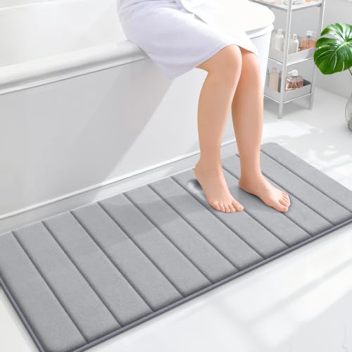 OLANLY Memory Foam Long Bathroom Rugs Runner 47x20, Super Soft Absorbent by OLANLY