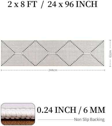 YIHOUSE Washable 2x8 Runner Rug - Image 2