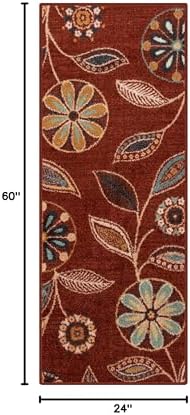 Maples Rugs Reggie Bohemian Floral Print Runner Rug - Image 2