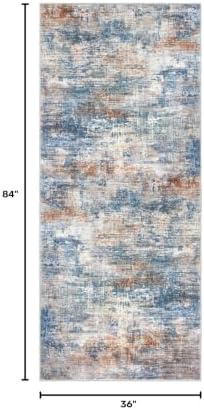 IOHOUZE Abstract Runner Rug 3x7 Ft Washable Runners - Image 2