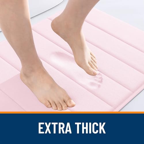 OLANLY Memory Foam Bath Mat 35x24, Super Soft and Absorbent Bathroom Rugs - Image 6