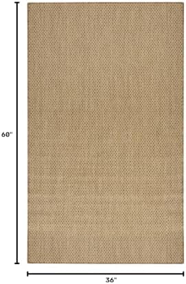 Nourison Home Courtyard 3' x 5' Jute Fabric Area Rug - Image 2