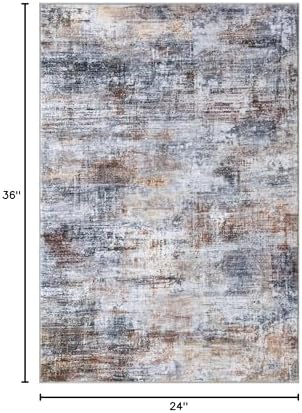 IOHOUZE Small Abstract Area Rug 2x3 Ft Entryway Rugs Washable Door Mat Indoor - Image 2