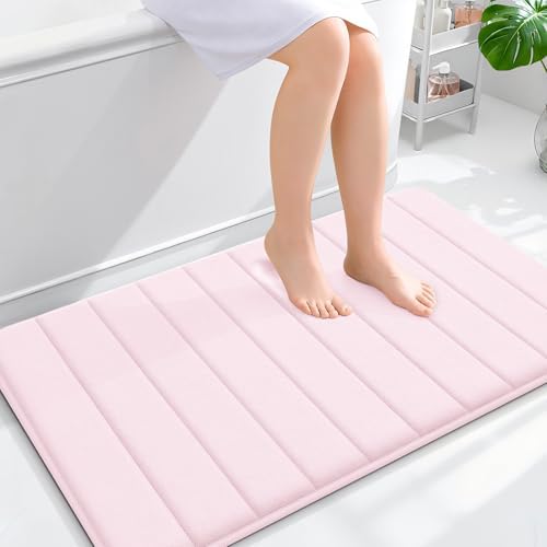 OLANLY Memory Foam Large Bath Mat 40x24, Super Soft Absorbent Bathroom Rugs by OLANLY