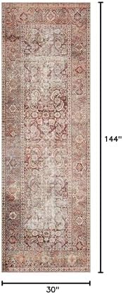 Loloi Layla Cinnamon/Sage 2'-6" x 12'-0" Runner Rug - Image 2
