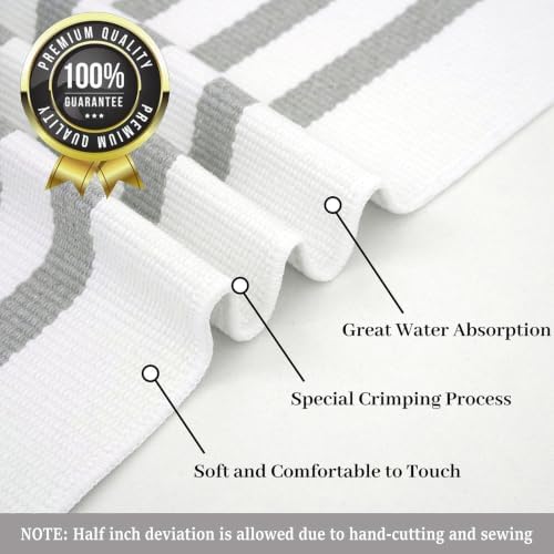 KILOCOCO Striped Rug 3x5 ft Washable Woven Front Door Rug - Image 4