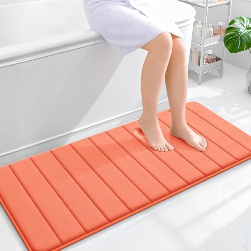OLANLY Memory Foam Long Bathroom Rugs Runner 47x20, Super Soft Absorbent by OLANLY