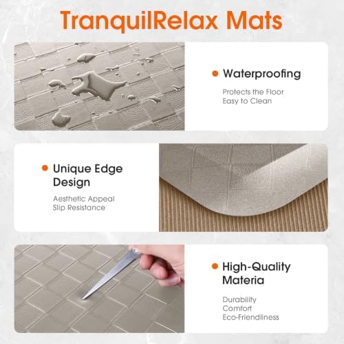 TranquilRelax 4/5 Inch Cushioned Anti Fatigue Kitchen Mats - Image 3