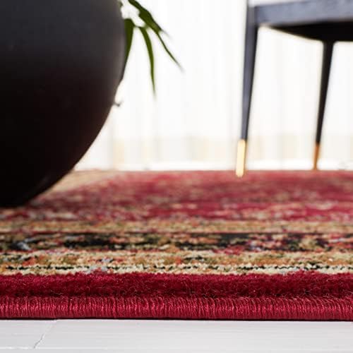 SAFAVIEH Lyndhurst Area Rug 9'x12', Traditional Red & Black LNH331B - Image 4