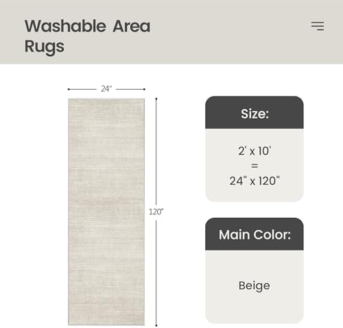Valenrug 2x10 Runner Rug Non Slip, Washable Rug Runners - Image 2