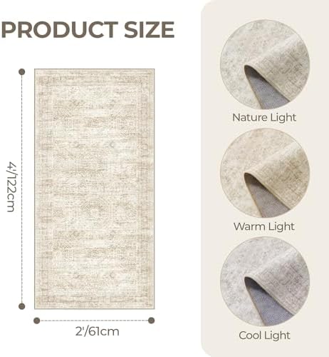 2x4 Rug Runners for Hallways Non Slip - Image 2