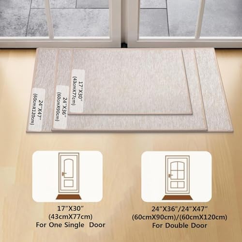 Ultra Thin Indoor Door Mat, Low-Profile Rubber Backing, Washable Quick-Dry - Image 2