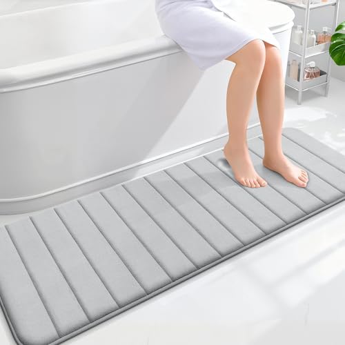 OLANLY Memory Foam Long Bathroom Rugs Runner 59x20, Super Soft Absorbent by OLANLY