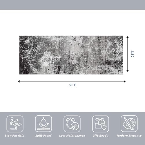 Rug Runner Washable Non-Slip 2x5 - Image 2