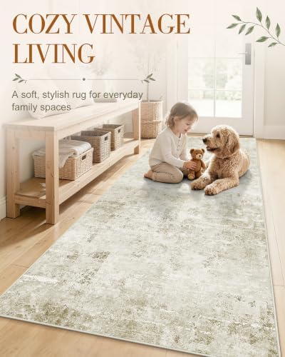OLANLY 2x4 Washable Accent Rug Non Slip Carpet - Image 3