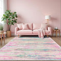 KOZYFLY Washable Pink Nursery Rug by KOZYFLY