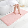 Disolla Pink Bathroom Runner Rug 24x70, Plush Extra Large Bath Mat by Disolla