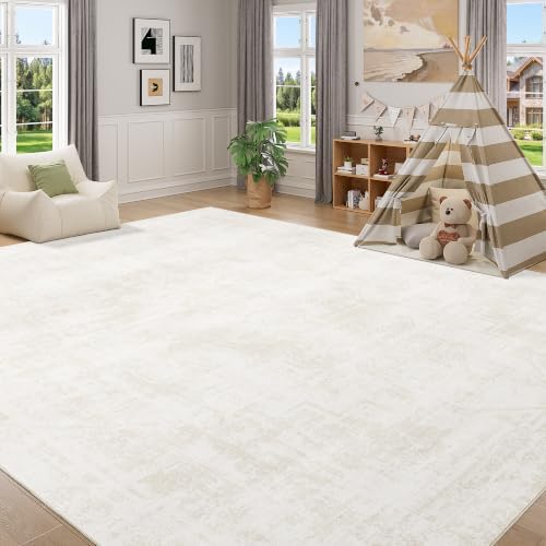 DUKINO 8x10 Washable Area Rug, Non Slip Abstract Rug - Image 5