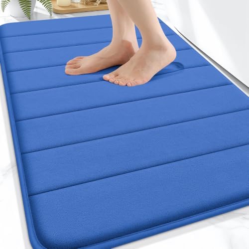 OLANLY Memory Foam Bath Mat 30x20, Super Soft and Absorbent Bathroom Rugs by OLANLY