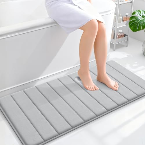 OLANLY Memory Foam Long Bathroom Rugs Runner 44x20, Super Soft Absorbent by OLANLY