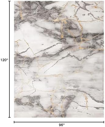 SAFAVIEH Craft Area Rug 8'x10', Modern Grey & Gold CFT877F - Image 2