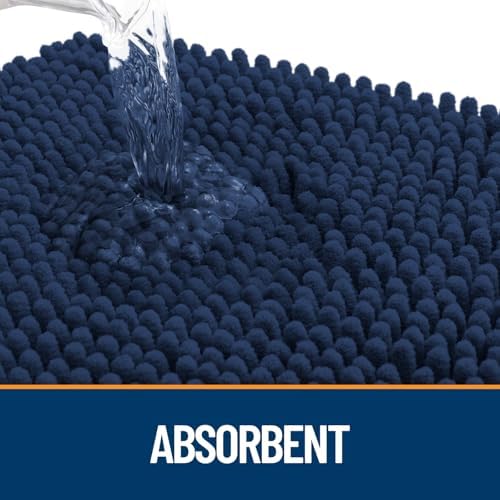 OLANLY Dog Door Mat for Muddy Paws 50x30, Super Absorbent Chenille Mud Mat - Image 3