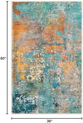 Lahome Modern Abstract Area Rug - Image 2