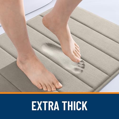 OLANLY Memory Foam Long Bathroom Rugs Runner 47x20, Super Soft Absorbent - Image 6