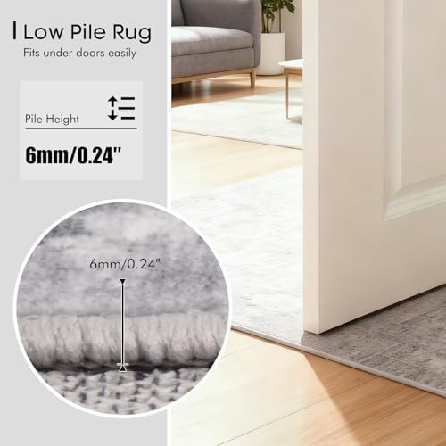 5x7 Area Rugs for Living Room, Vintage Machine Washable Rugs - Image 6