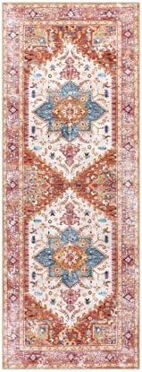Yamaziot Washable Runner Rug, 2x6 Non-Slip Boho Vintage Hallway Kitchen Rug - Image 3